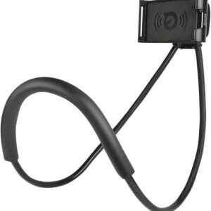 Sounce Lazy Neck Phone Holder Neck Hanging Mobile Cell Phone Stand 360 Rotating Flexible - Black
