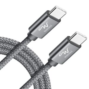 Wayona Type C to Type C Fast Charging Cable 65W Nylon Braided Cord Compatible with iPhone 16 Etc