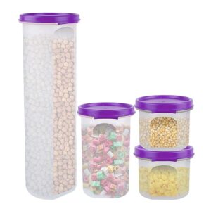 Cutting EDGE Smart Slim Storage Combo Air-Tight & Leak Resistant Plastic Round Modular Container