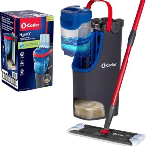 H2prO Flat Mop System | Quick Cleaning Tool | Clean with Clean Water | Microfiber Mop Pad