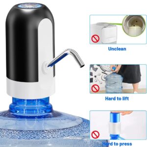 Myvision Water Dispenser for 5 Gallon Bottle, Portable USB Charging Electric Water Pump