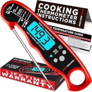 Grillers Meat Thermometer Digital Instant Read Food Thermometer for Cooking Grilling Air Fryer