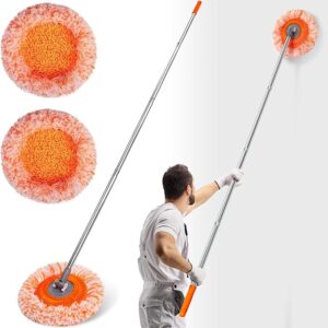 Wall Mop, Primium 68” Wall Cleaner, Baseboard Cleaner, Professional-Grade Baseboard Cleaner Tool with Handle