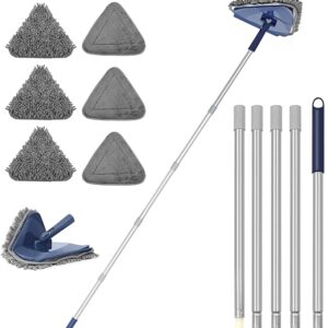 Wall Cleaner Mop with Long Handle 82 Inches, 3-in-1 Ceiling Cleaning Tool Duster for Painted Walls, Window Etc