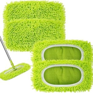 Reusable Dry Sweeping Cloths Microfiber Wet Mop Pads Compatible with Swiffer Sweeper Mop Replacement