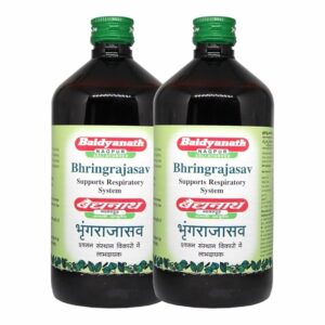 Asli Ayurved Bhringrajasava Liquid Syrup-450 Ml asthma, skin diseases, healthy hair growth