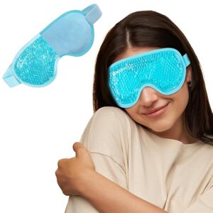 Polyester Eye Mask Cooling Gel With Beads For Dark Circles, Dry Eyes, Cooling Eyes, Redness