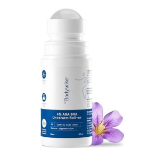 4% Aha Bha Underarm Roll On | with 2% Lactic Acid, 1% Mandelic Acid, 1% Salicylic Acid | Prevents Odour